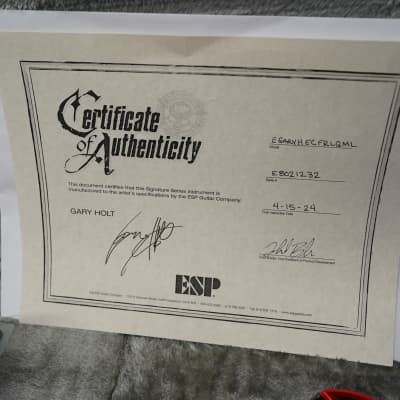 ESP SIGNATURE SERIES Gary Holt EC Liquid Metal Lava 6-String Electric Guitar w/ Case image 13