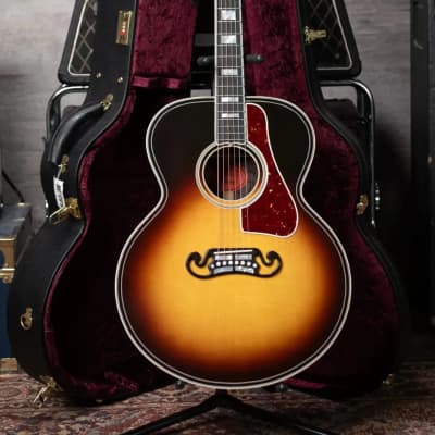 Gibson SJ-200 Western Classic Jumbo Acoustic Guitar - Vintage Sunburst with Hardshell Case image 12