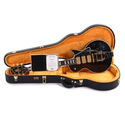 Gibson Custom Shop Murphy Lab 1957 Les Paul Custom Reissue 3-Pickup Ebony Light Aged w/Bigsby (Serial #731316) image 10