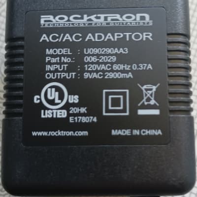 Rocktron 006-2029 | 9V AC, 4-pin DIN Power Supply. Alesis / Korg / Digitech / Voodoo Labs / Korg KA-163 Compatible! image 2
