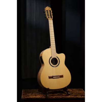 Ortega Signature Series Thomas Zwijsen Acoustic-Electric Nylon Classical Guitar w/ Bag image 10