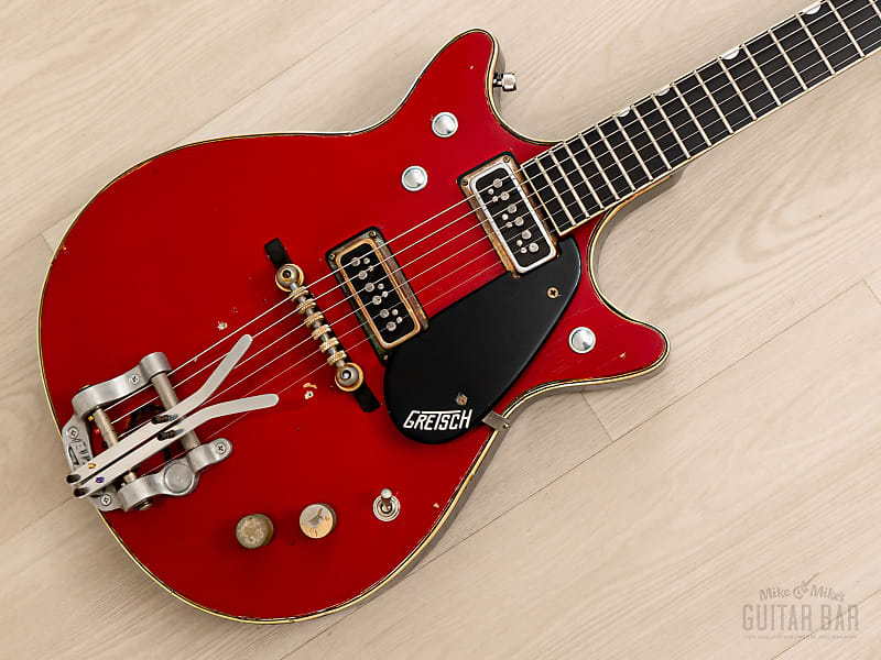 1962 Gretsch Jet Firebird 6131 Double Cut Vintage Guitar, Bigsby Palm Pedal  G/B Bender, Case | Reverb France