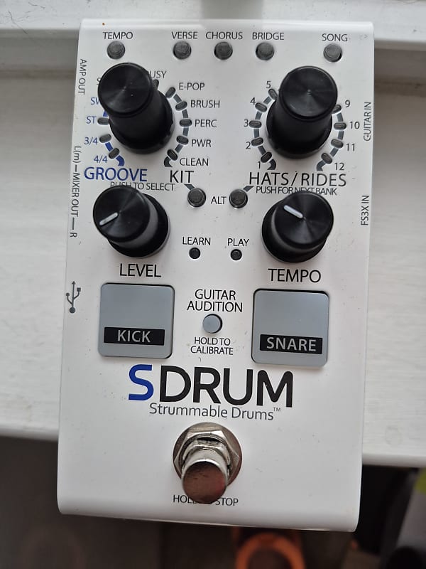 SDRUM Boss TU-2 Chromatic Pedal Tuner - WHITE image 1