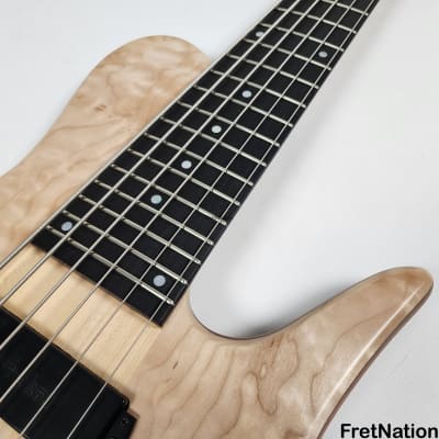 Fodera Imperial Elite 6-String Bass Single Cut Quilted Maple Mahogany Neck-Thru 11.5lbs I61484N image 10