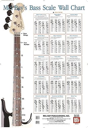 Bass Scale Wall Chart | Reverb