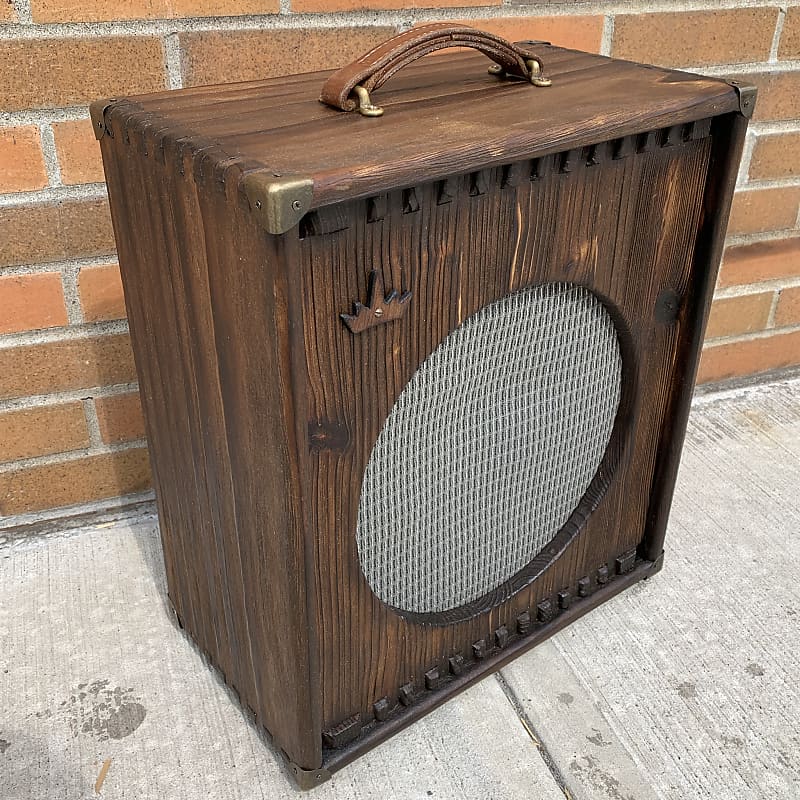 Crown Stuy Acoustics Burnout 112 Cabinet, Relic Dark Walnut - Custom Made by Harmonic Woodworks image 1