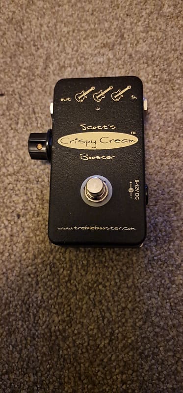 Scott's Crispy Cream Treble Booster Black | Reverb