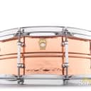 Ludwig 5X14 Hammered Copper Snare Drum-Tube Lugs Demo/Open Box