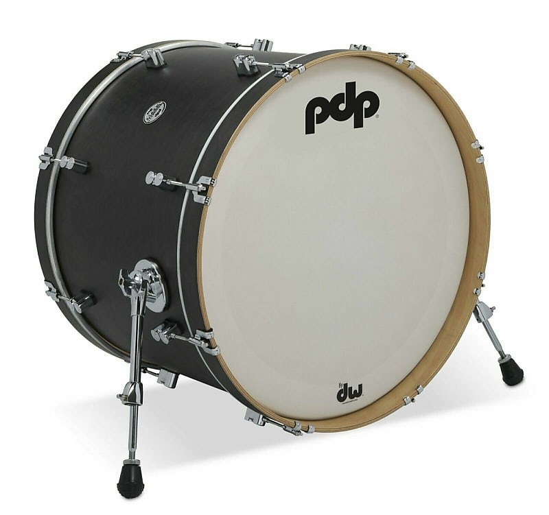 PDP Concept Classic Maple Bass Drum, 14x20, Ebony / Ebony Hoops PDCC1420KKEE image 1