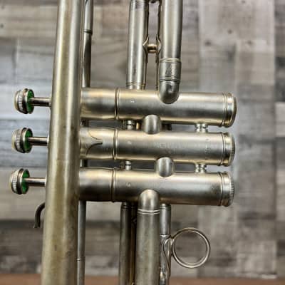 1929 C.G. Conn 58B Silver Plated Trumpet image 8