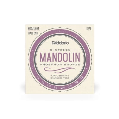 D'Addario - EJ70 - 8-String Mandolin String Set - Phosphor Bronze / Ball End - Medium - Light image 1