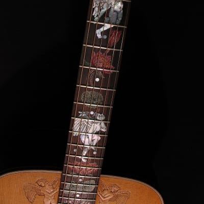 Blueberry  Handmade Acoustic Dreadnought Guitar Sagittarius (Archer Zodiac) image 4