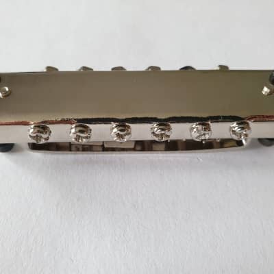 Tune o matic guitar bridge for Rickenbacker nickel image 8