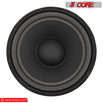 5 Core 10 Inch Subwoofer Speaker • 750W Peak • 8 Ohm Replacement DJ Pro Audio Bass Sub Woofer • w 1.25" Voice Coil • 23 Oz Magnet- WF 10120 8OHM image 2