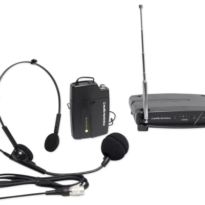 Audio Technica ATW-901a/H Wireless Headset Microphone Mic + Samson Headphones image 2