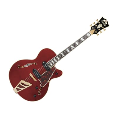 D'Angelico Excel 59 Hollowbody Guitar, Ebony Fretboard, Single Cutaway, Viola, DAE59VIOGT, New, Free Shipping image 3