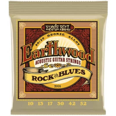 Ernie Ball Earthwood 80/20 Bronze 10-52 Rock & Blues Plain G image 1
