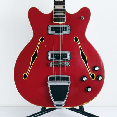 1971 Fender Coronado II Candy Apple Red Vintage American with Hardshell Case image 1