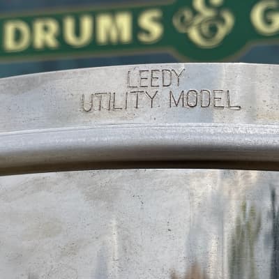 1930s Leedy No. 3010 Utility 5x14 Snare Drum Nickel Over Brass Tube Lug NOB *Video Demo* image 2