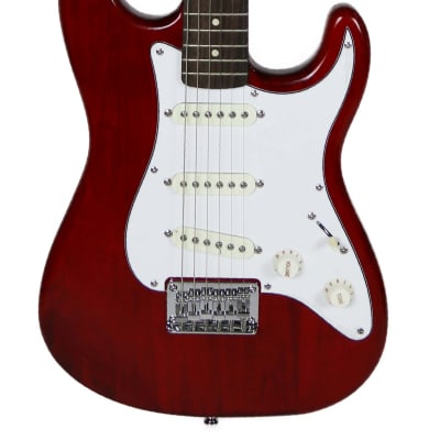 Fender Squier Short Scale 24-Inch Strat Pack - Transparent Red image 2