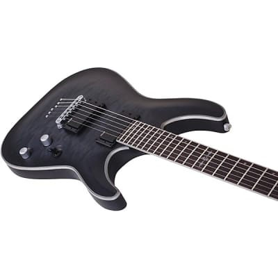Schecter  Guitar Research C-1 Platinum Electric Guitar  2024 - Translucent Black image 6