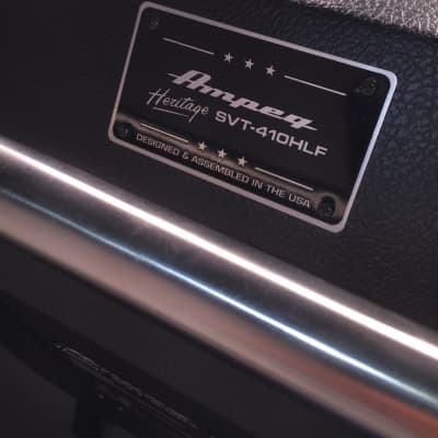 Ampeg SVT-410HLF Heritage Series 500-Watt 4x10" Bass Speaker Cabinet 2010 - Present - Black image 8