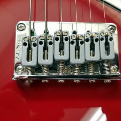 Line 6 Variax 300 Electric 2000s Aged Candy Apple Red over pearl image 13
