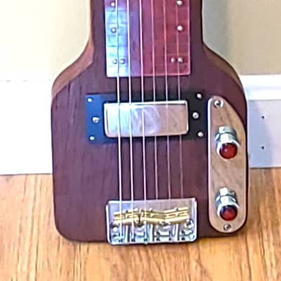 Custom Lap Steel Guitar - Mahogany Serial #218 - Red Fingerboard  2023 image 3