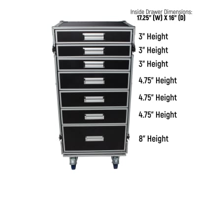 OSP PRO-WORK Utility Case with 7 Drawers and Standing Lid Table image 6