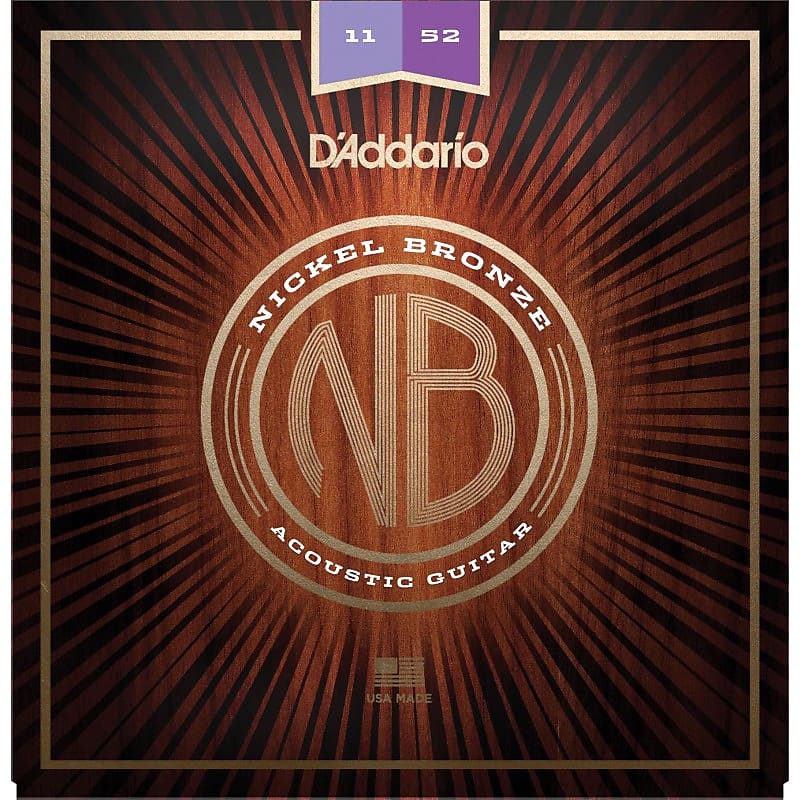 Cuerdas Acústica D´Addario Nickel Bronze NB1152 11-52 image 1
