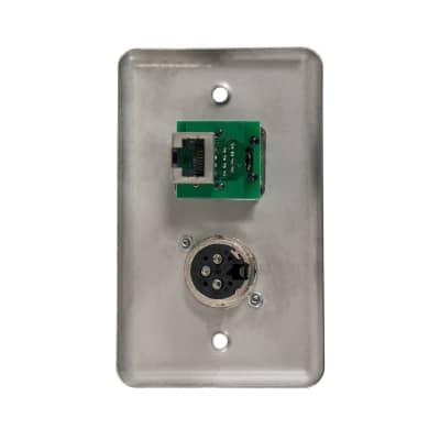 OSP D-2-1E1XF Duplex Wall Plate w/ 1 Tactical Ethernet and 1 XLR Female image 2