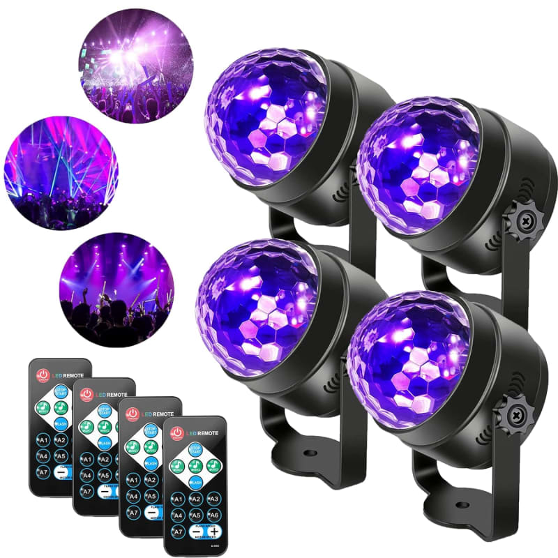 Black Lights, 72W 36Led Uv Halloween Lights Blacklight With Glow In The  Dark Party Supplies By Dmx And Remote Control For Halloween Stage Lighting  (2 Pack)