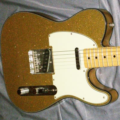 Fender Masterbuilt Buck Owens Telecaster 2006 GOLD sparkle - Check binding image 6