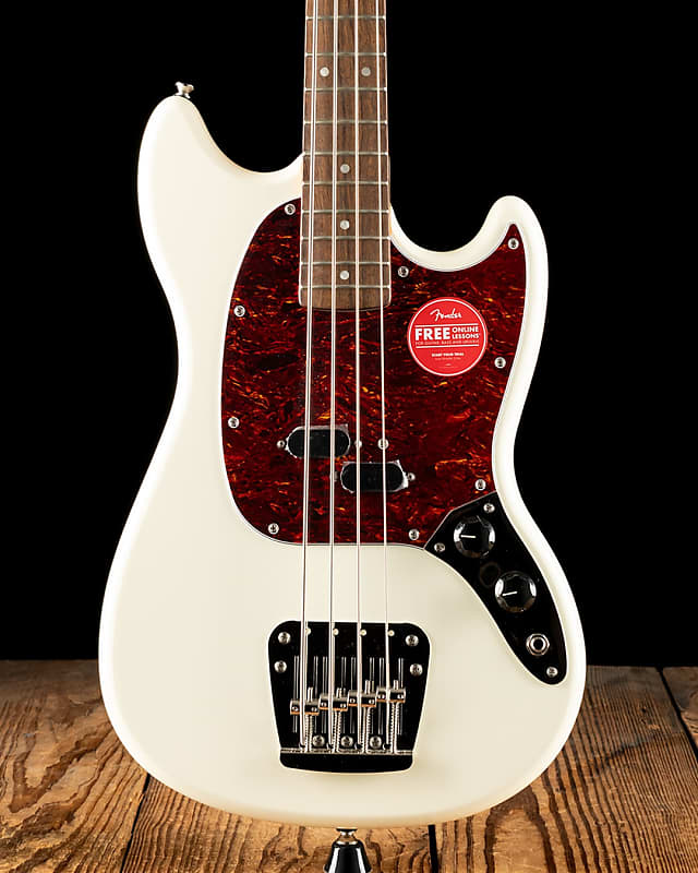 Squier Classic Vibe '60s Mustang Bass - Olympic White - Free Shipping image 1