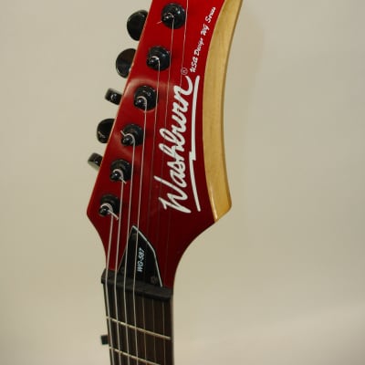 Washburn WG-587 7-String Electric Guitar, Red Metallic image 7