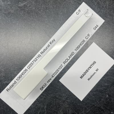 ORIGINAL Roland Replacement C/F Key (106H026) for Juno-1/6/60/106, Jupiter-6/8, HS-10/60, SH-101, VK-09, JX-3P, W-30, D-10/20