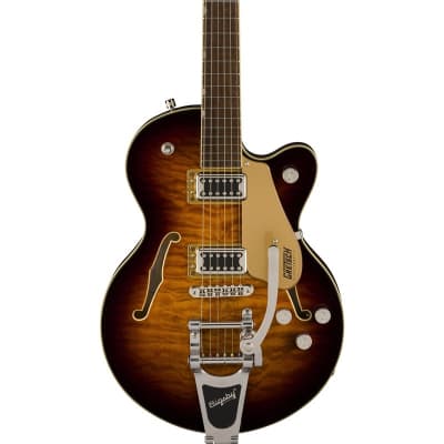 Gretsch G5655T-QM Electromatic Center Block Jr. Single-Cut Quilted Maple with Bigsby, Sweet Tea for sale