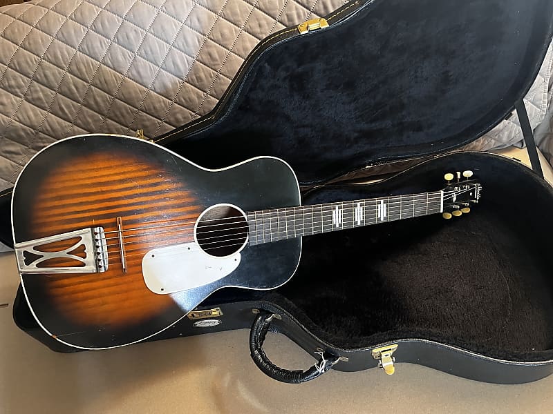 Harmony Stella S66 Vintage Acoustic Guitar made in USA w Case