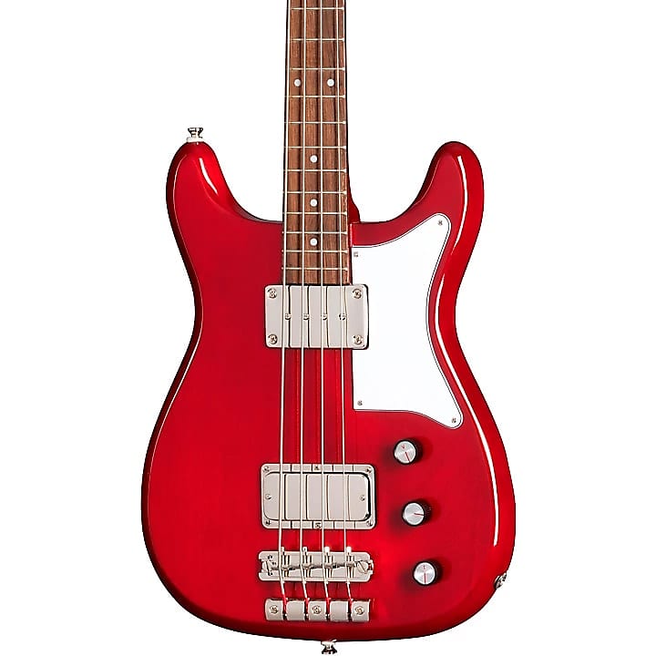 Epiphone Newport Electric Bass Guitar - Cherry | Reverb