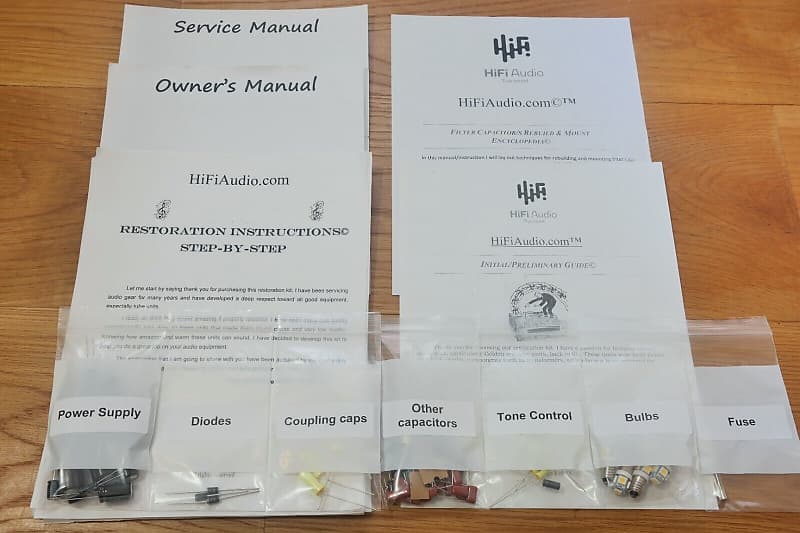 Sansui 500A restoration kit filter capacitor repair rebuild fix