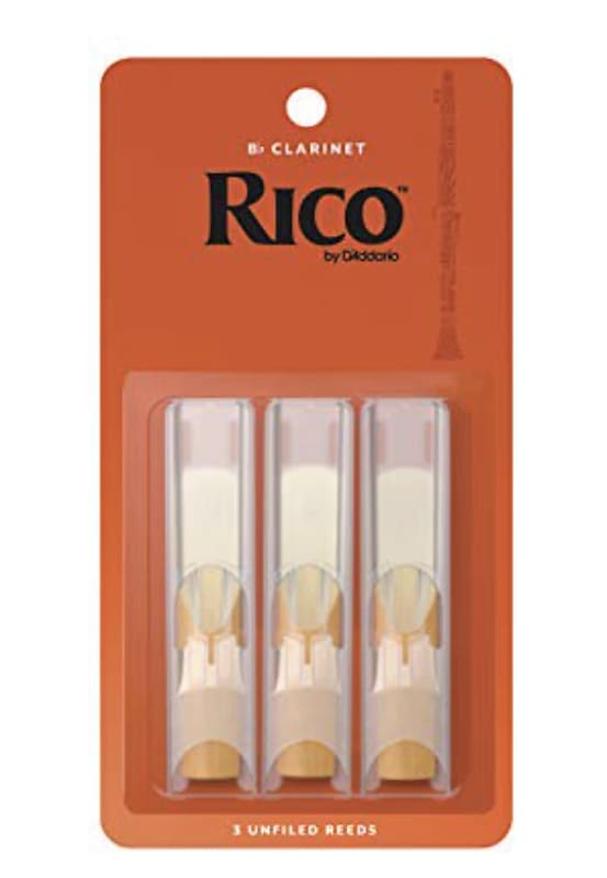 Rico by D'Addario Bb Clarinet Reeds, Strength 2.5, 3-pack image 1