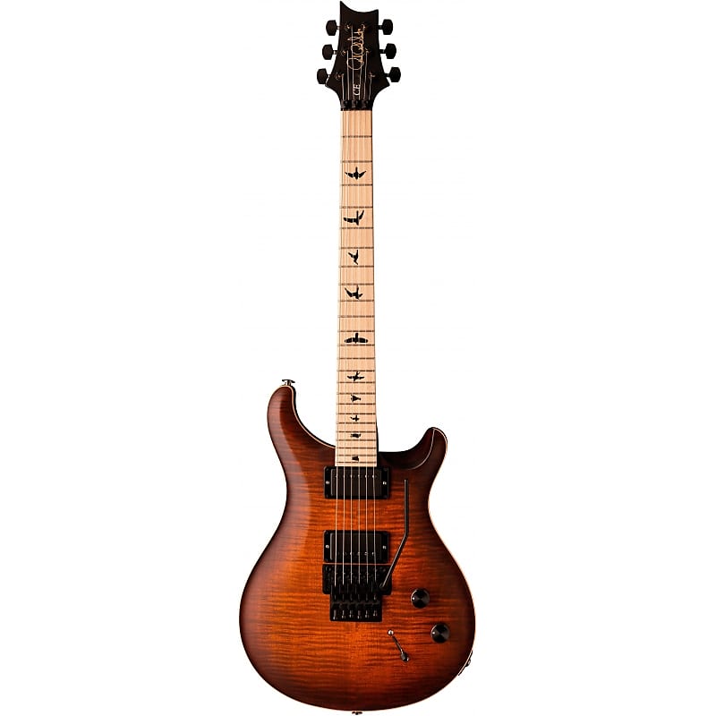 PRS - DUSTIE WARING CE24 FLOYD BURNT AMBER SMOKEBURST - Guitare électrique 6 cordes “Floyd” Dustie Waring signature model image 1