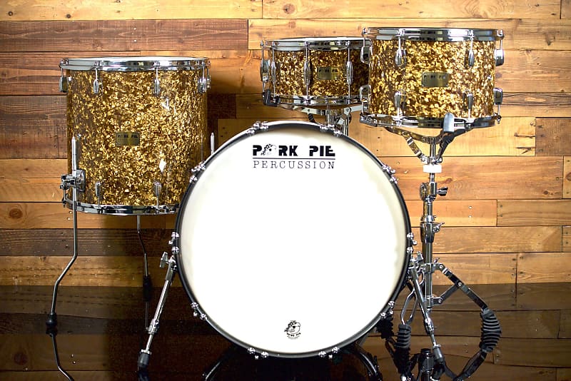 Pork Pie Percussion 3-Piece Custom Drum Set in Root Beer Pearl image 1
