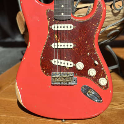 2022 Fender Custom Shop Stratocaster 1961 - Fiesta Red Aged - John English Neck - Dark Slab Fretboard for sale