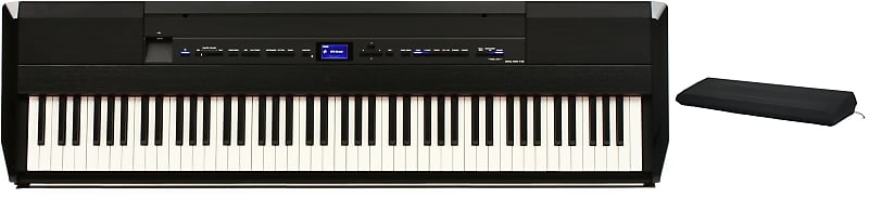 Gator GKC-1648 Keyboard Cover for 88-key Keyboards Bundle with Yamaha P-515B 88-key Digital Piano with Speakers - Black image 1