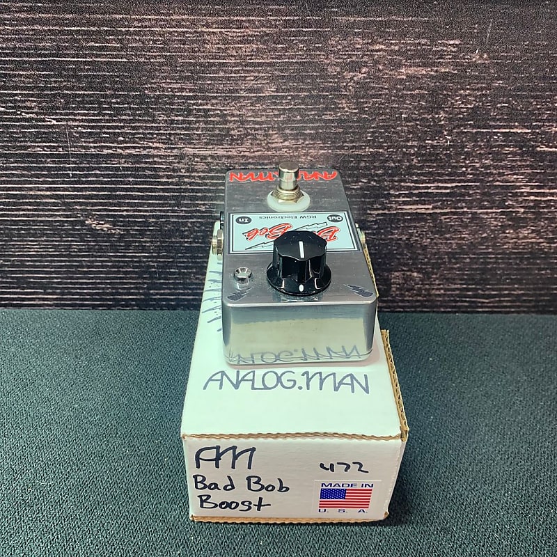 Analogman Bad Bob Boost Boost Guitar Pedal (Hollywood, CA Analogman Bad Bob Boost Boost Guitar Pedal (Hollywood, CA