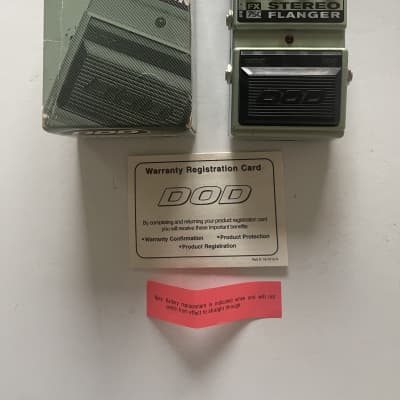 DOD Digitech FX75C Stereo Analog Flanger Rare Vintage Guitar Effect Pedal + Box for sale
