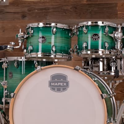 MAPEX ARMORY SPECIAL EDITION 7 PIECE DRUM KIT, EMERALD BURST image 13