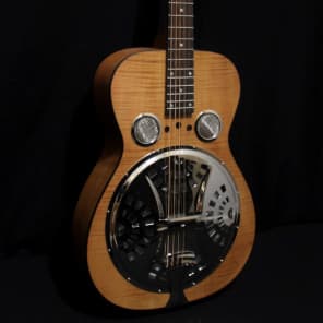 Dobro Hound Dog Deluxe Round Neck Acoustic-Electric Resonator Guitar image 9