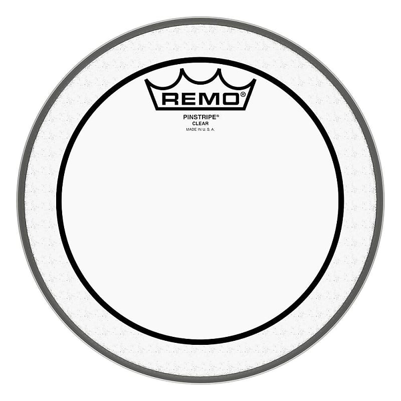 REMO PS030800 Pinstripe Clear Drumhead, 8" image 1